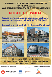 ULICA PIŁSUDSKIEGO - spotkanie popularno-naukowe w ramach Programu mikroGRANTY ESK 2016