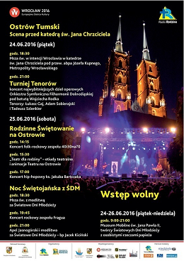 Turniej Tenorów, Spotkanie rodzin oraz Mobilne Muzeum JP2 na Ostrowie Tumskim
