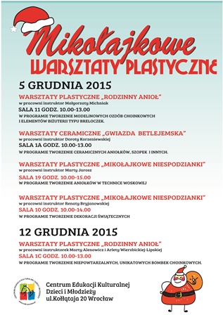 Mikołajkowe warsztaty plastyczne