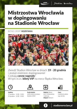 Mistrzostwa Wrocławia w dopingowaniu na Stadionie Wrocław