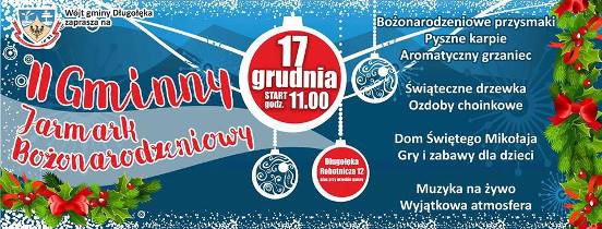 II Gminny Jarmark Bożonarodzeniowy w Długołęce