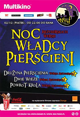 ENEMEF: Noc reżyserskich wersji Władcy Pierścieni