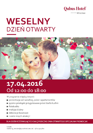 Weselny Dzień Otwarty w Qubus Hotel!