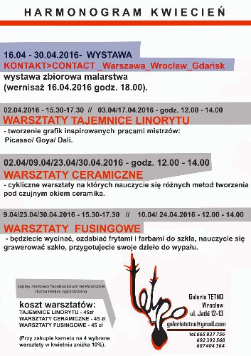 Warsztaty w galerii Tętno