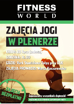 BEZPŁATNE ZAJĘCIA JOGI W PLENERZE