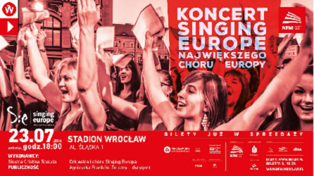 Singing Europe 2016: koncert Światowych Dni Młodzieży na Stadionie Wrocław