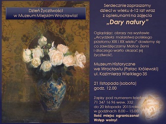 Dzień Życzliwości 2015 - program Muzeum Miejskiego Wrocławia