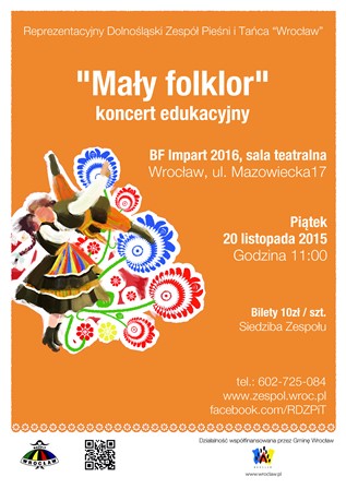 „Mały folklor” – koncert edukacyjny Zespołu Pieśni i Tańca Wrocław