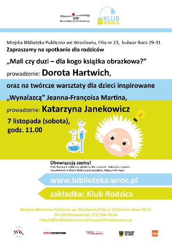 Klub Rodzica – warsztaty dla rodziców i dla dzieci