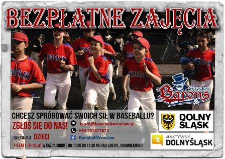 Bezpłatne zajęcia z baseballa dla dzieci i młodzieży