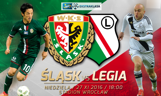 Mecz WKS Śląsk Wrocław z Legią Warszawa