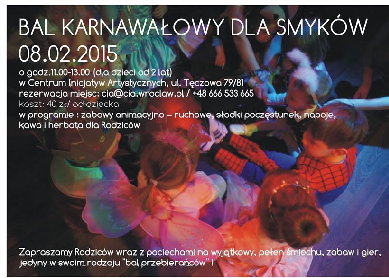 Bal Karnawałowy dla SMYKÓW