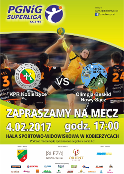 Mecz superligi piłki ręcznej kobiet KPR Kobierzyce - Olimpia Beskid Nowy Sącz