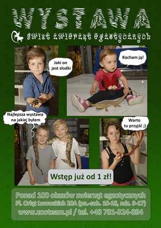 Wystawa zwierząt egzotycznych