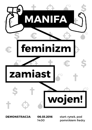 Manifa 2016 - Feminizm zamiast wojen - Demonstracja