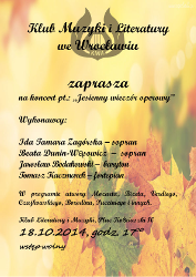 Koncert pt. Jesienny wieczór operowy