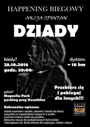 Dziady – happening biegowy i zbiórka odzieży