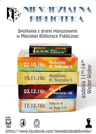 Niewidzialna Biblioteka – spotkania z grami planszowymi