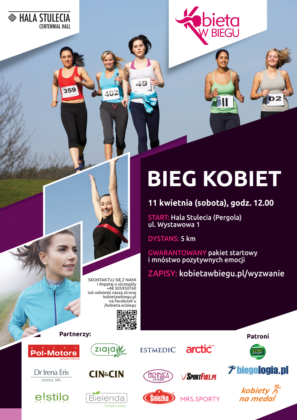 Bieg kobiet przy Hali Stulecia