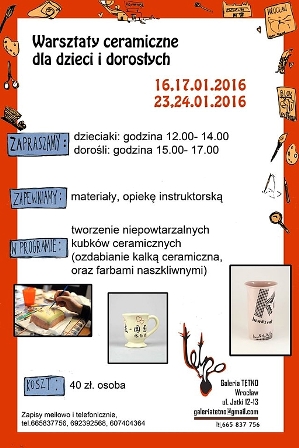 Poranki ze sztuką – warsztaty ceramiczne w galerii Tętno