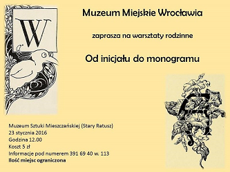 Warsztaty „Od inicjału do monogramu”