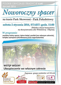 Noworoczny spacer z seniorami