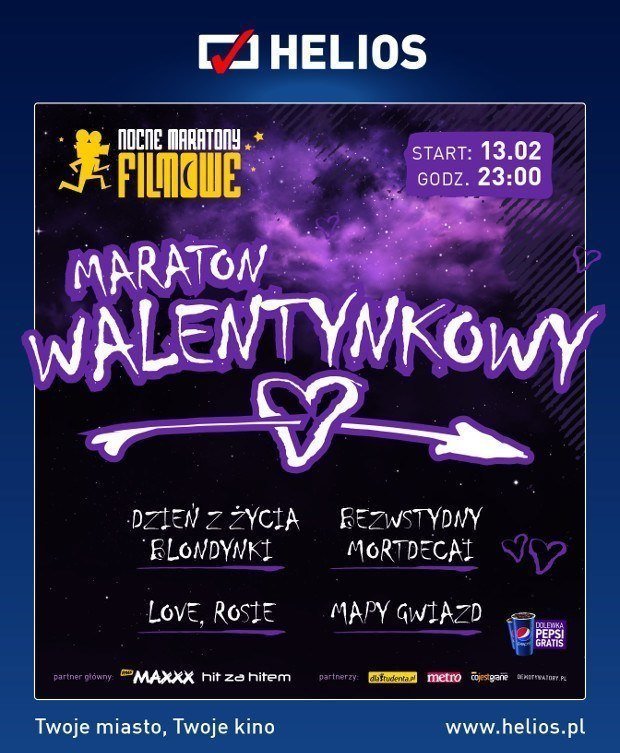 Maraton walentynkowy w Heliosie
