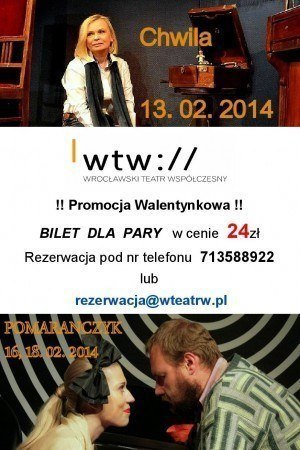 Walentynkowa promocja w teatrze