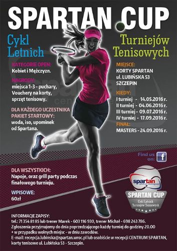 Turniej tenisa w Centrum Treningowym Spartan
