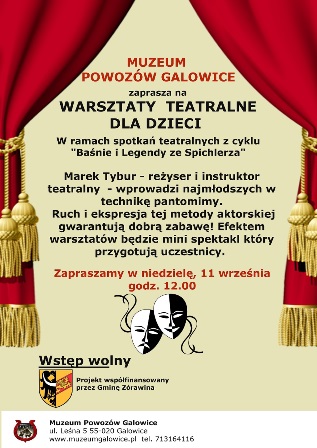 Warsztaty teatralne dla dzieci w Muzeum Powozów Galowice