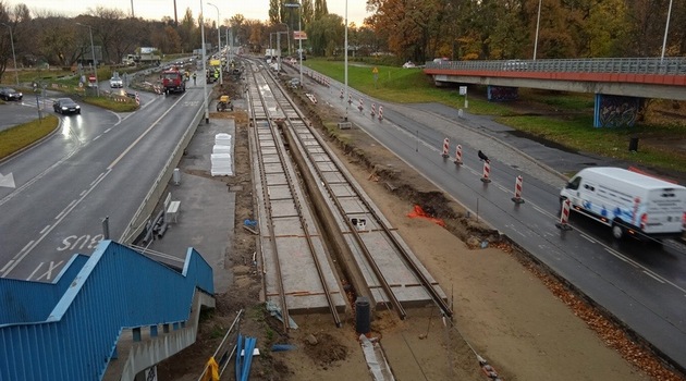 Remont torowiska na ul. Krakowskiej, fot. Piotr Bera/www.wroclaw.pl