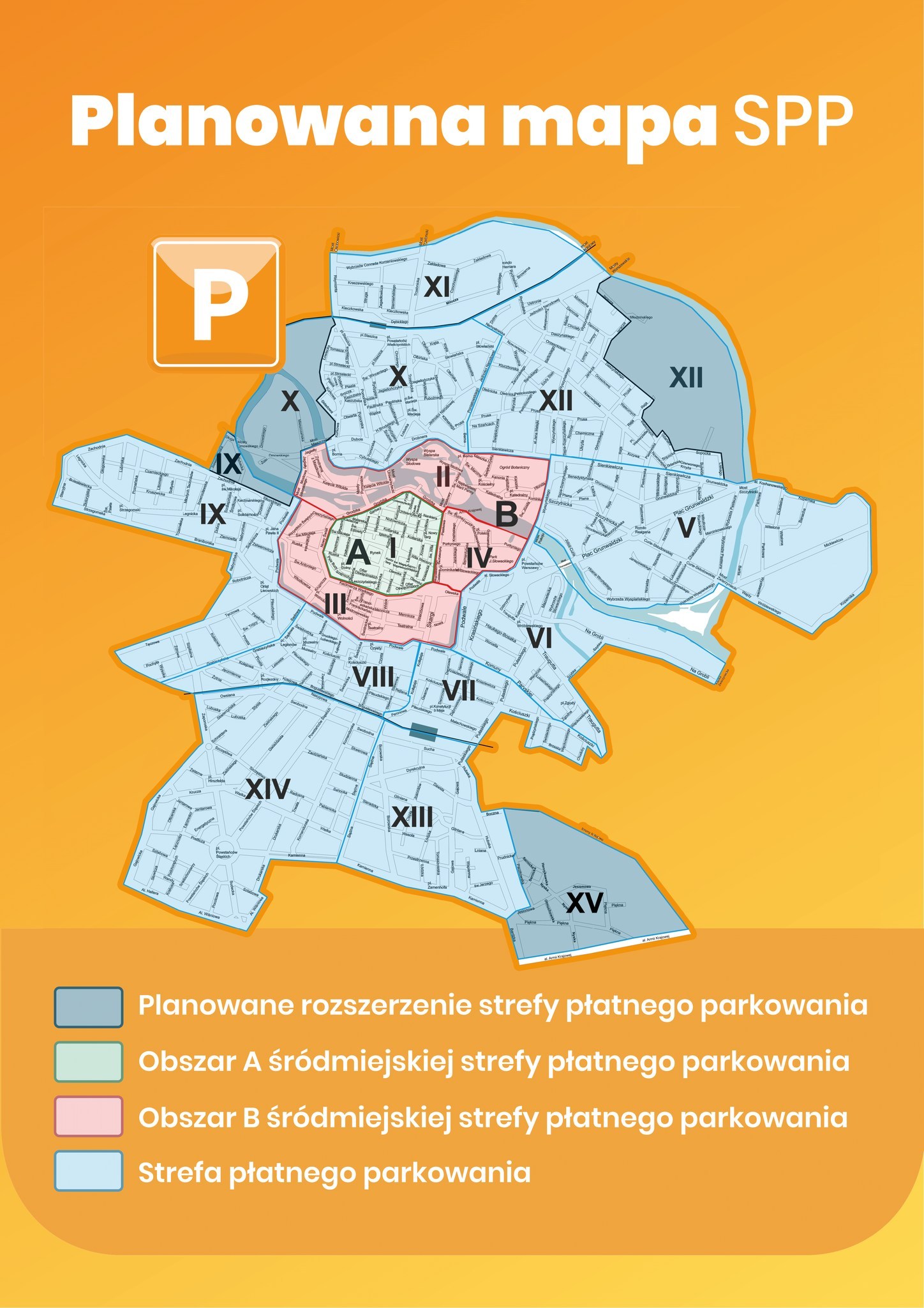 Planowana Strefa Płatnego Parkowania we Wrocławiu