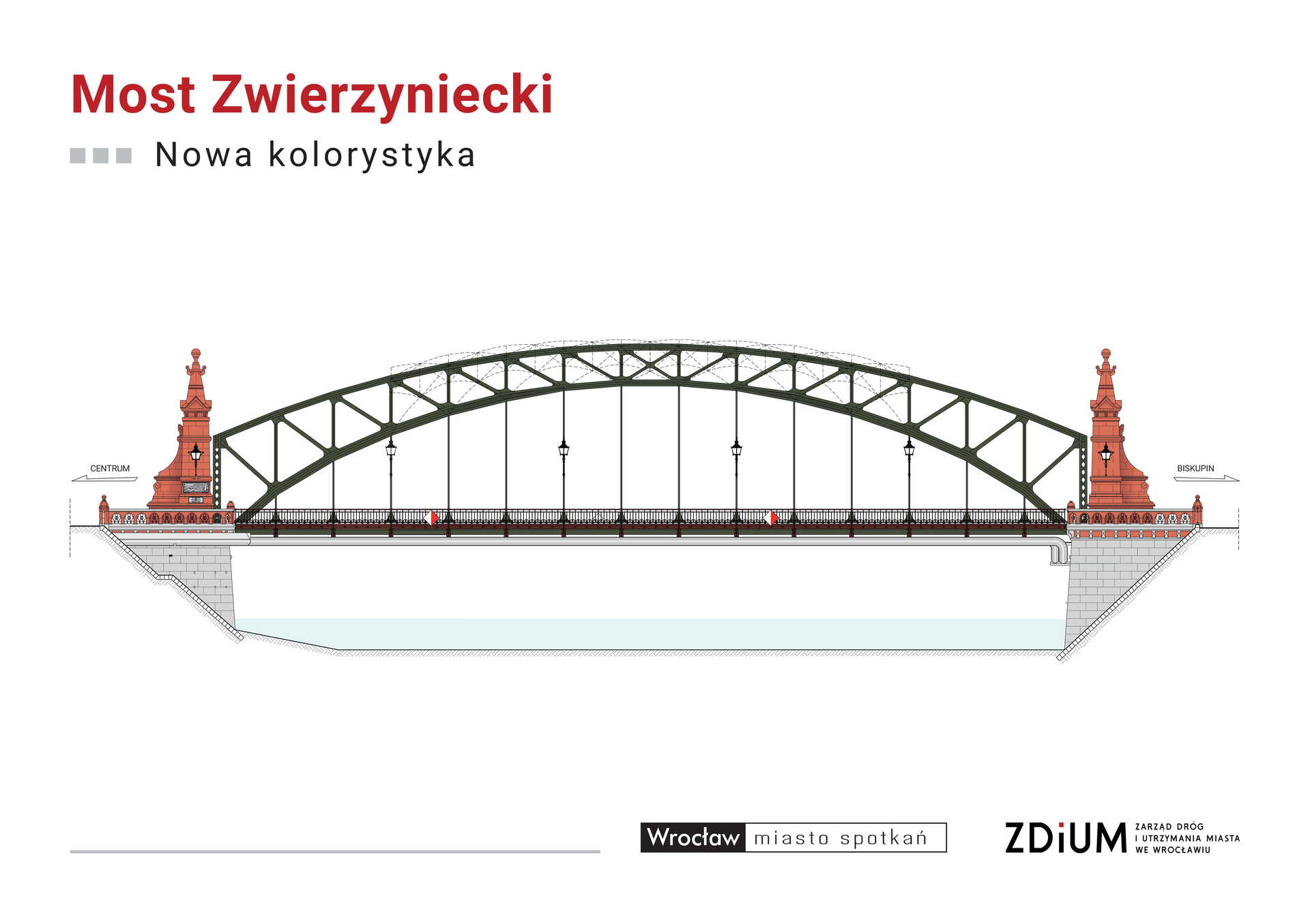 Nowa kolorystyka mostu Zwierzynieckiego nawiązuje do historii obiektu