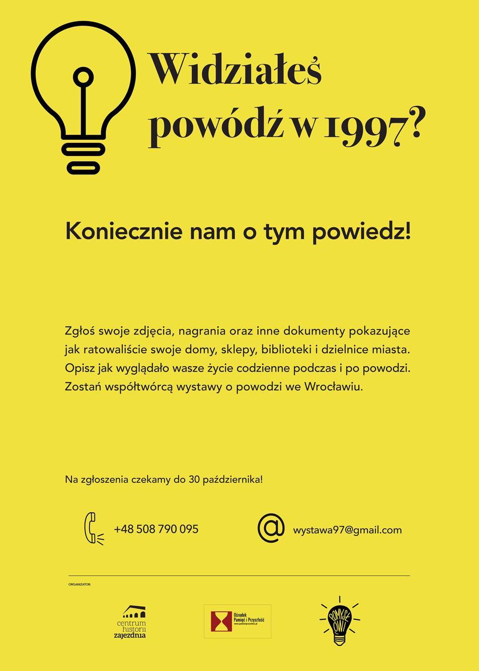 Wystawa o powodzi zbiórka pamiątek