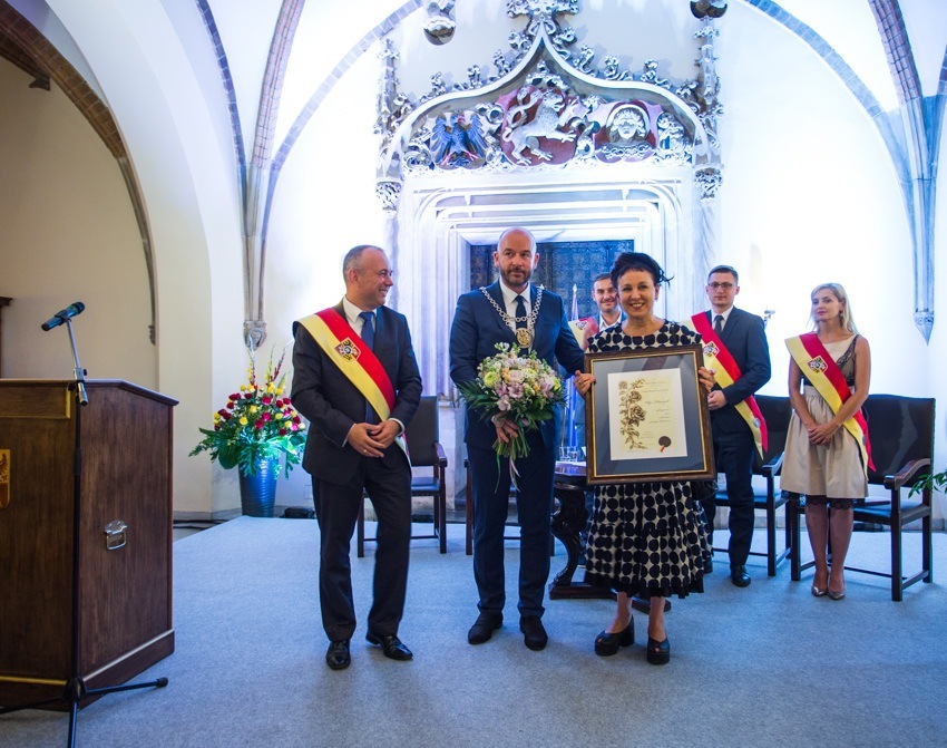 Olga Tokarczuk honorowa obywatelka wrocławia