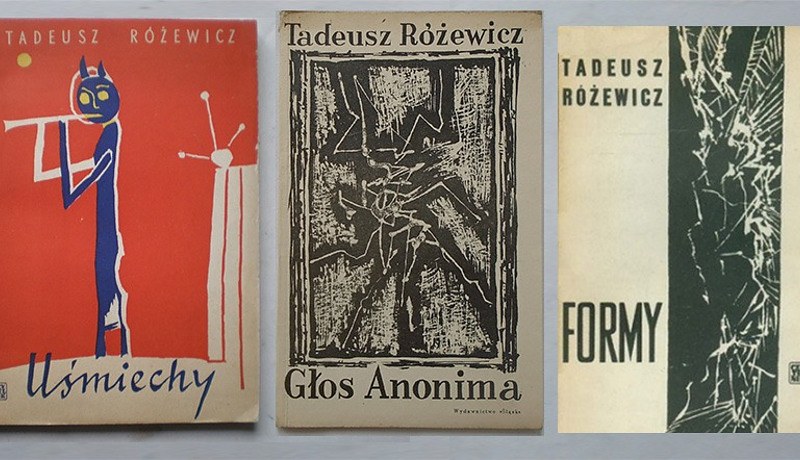 Okładki do książek Tadeusza Różewicza zaprojektowane przez Jerzego Tchórzewskiego