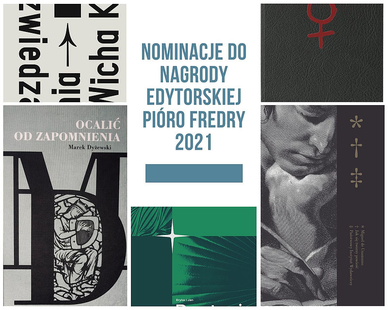 Książki nominowane do nagrody Pióro Fredry 2021