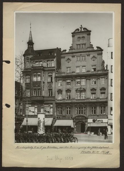Fasada kamienicy Oppenheimów przed 1945 r.