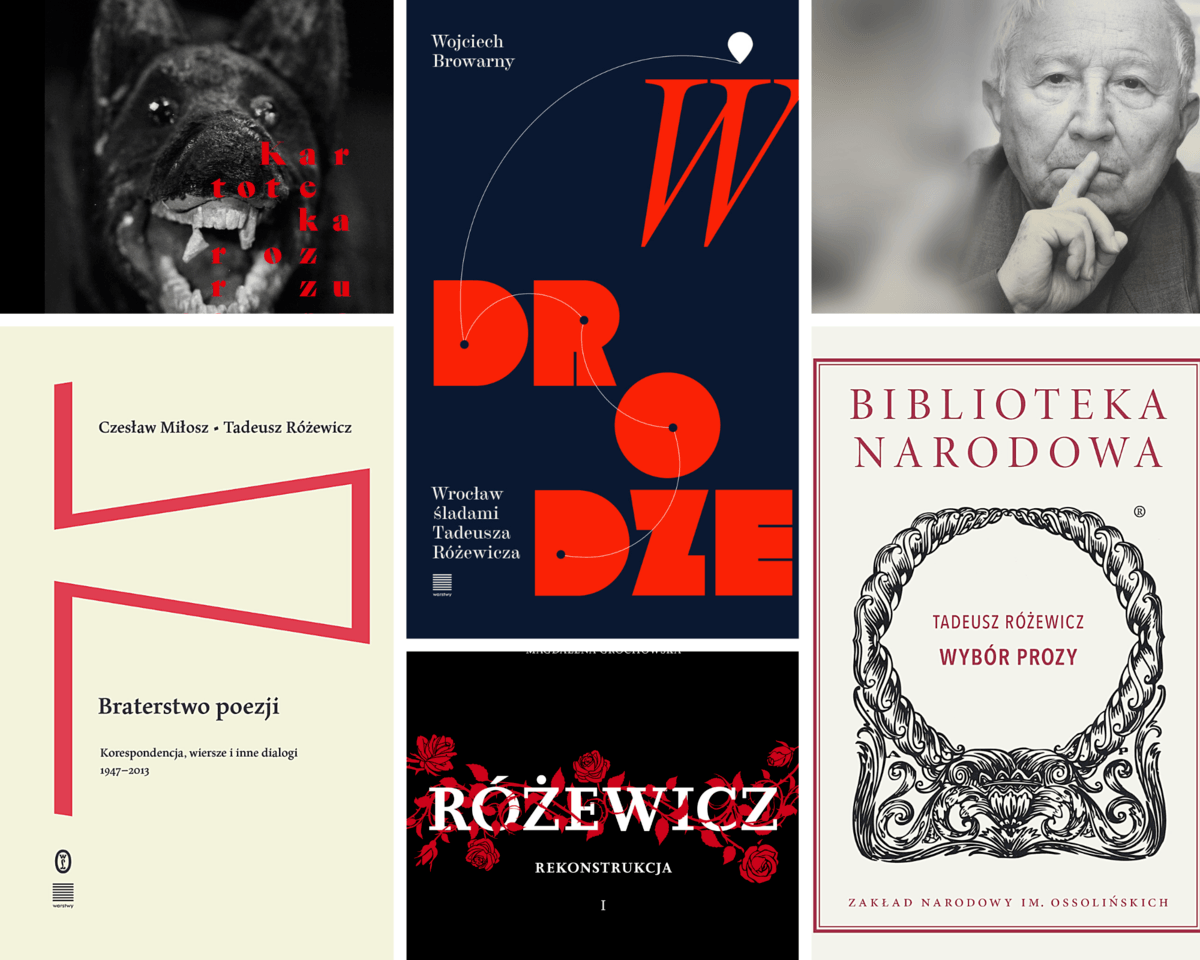 wroclaw.pl - Okładki książek dotyczących Tadeusza Różewicza
