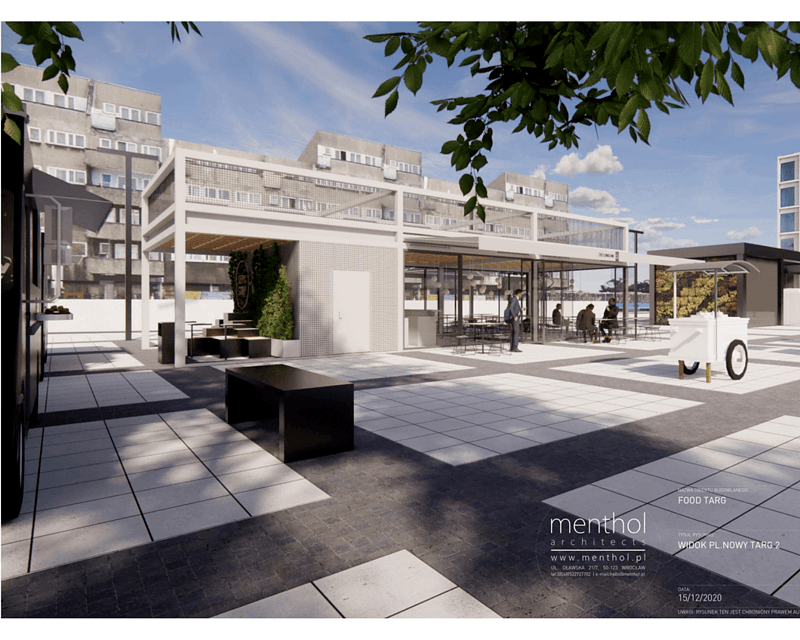 Nowy Targ ze strefą gastro, ale bez Jurka z widłami www.wroclaw.pl