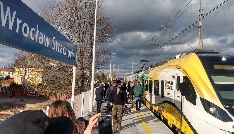 Pociągi KD zatrzymają się od 12 grudnia na stacji Wrocław Strachocin