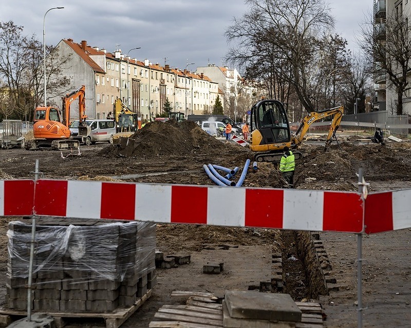 Remont skrzyżowania ul. Pięknej i Nyskiej