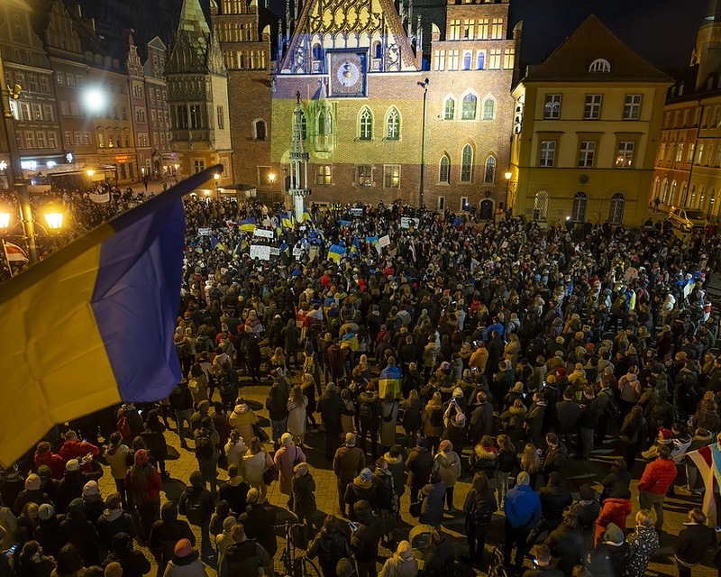 Wrocław Ukraina manifestacja