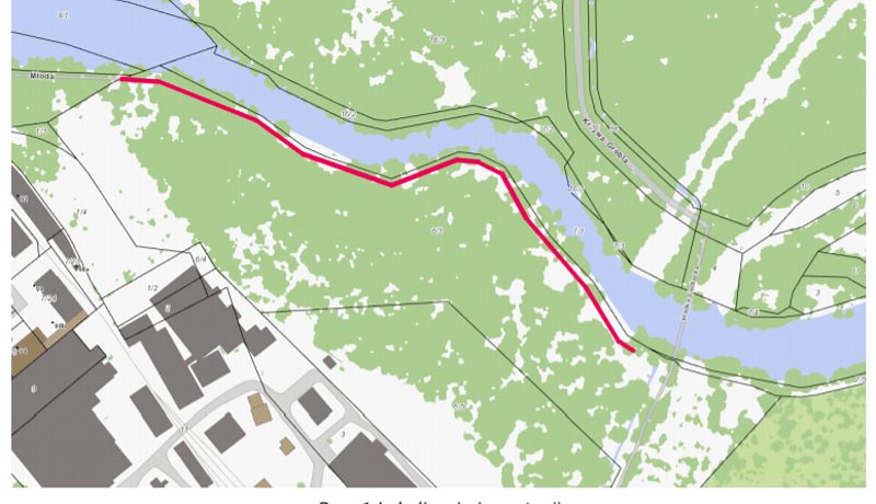 Zielona trasa rowerowa wzdłuż Oławy