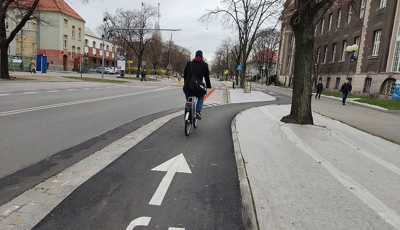 Droga rowerowa na Suchej