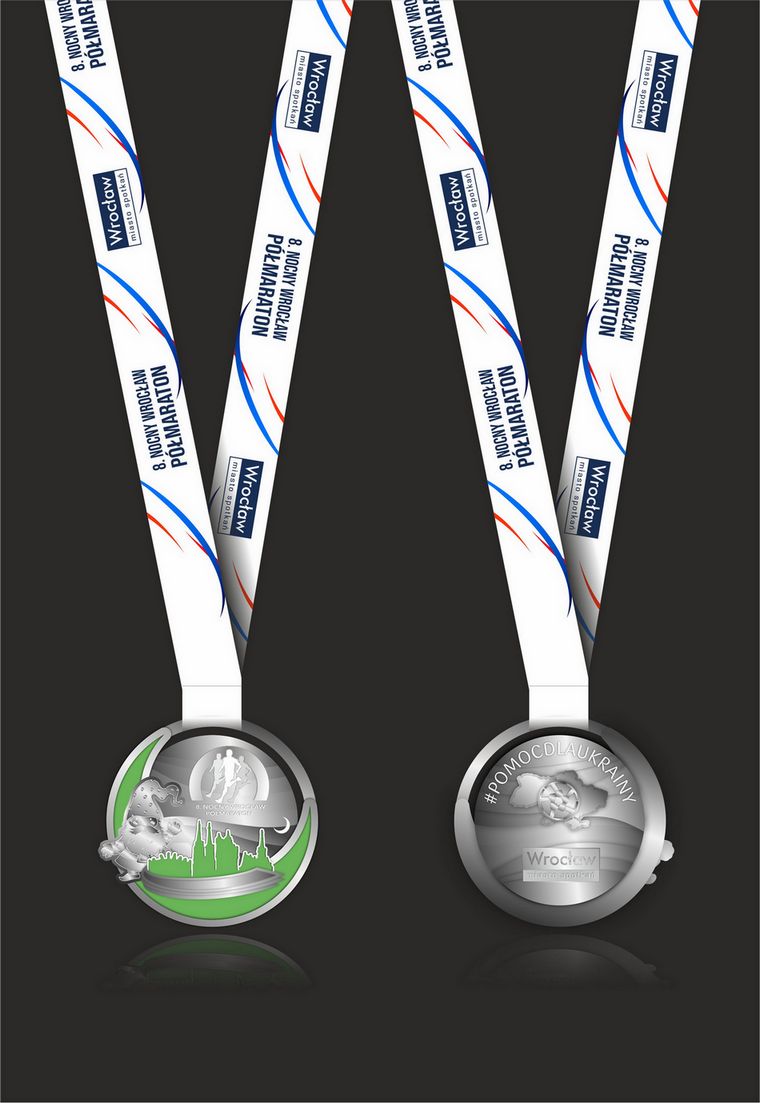 8. PKO Nocny Wrocław Półmaraton - medale, MCS Wrocław