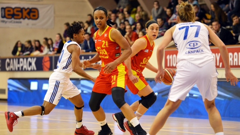 Koszykarki Ślęzy okazały się gorsze w pojedynku z liderem tabeli - Wisłą Can-Pack Krak&oacute;w, fot. Ślęza Wrocław