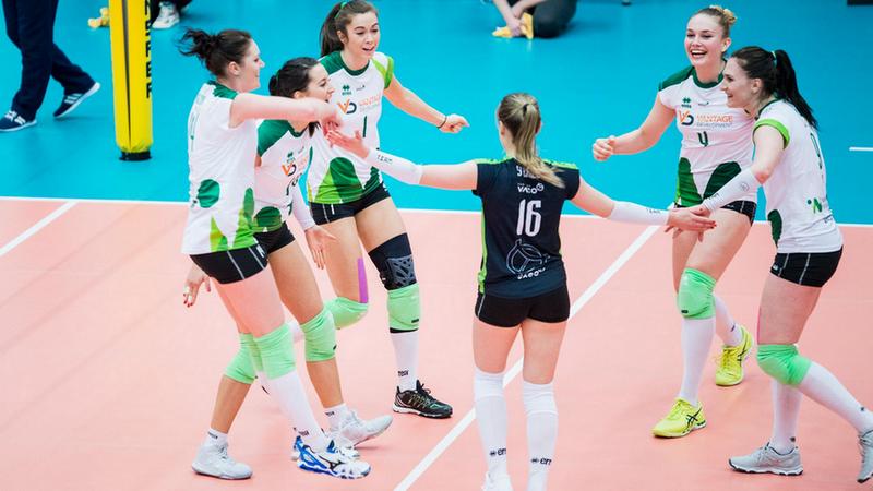 Siatkarki Impela od wielu tygodni mają problemy z wygrywaniem mecz&oacute;w. Czy poprawią sobie nastroje w najbliższą niedzielę? Fot. Impel Wrocław