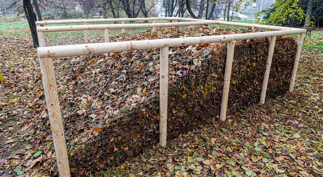 W parku Słowackiego stanął pierwszy, miejski kompostownik