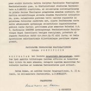 Dokument, na mocy którego Wydział Teologiczny we Wrocławiu otrzymuje miano „Papieski”, fot. Archiwum PWT